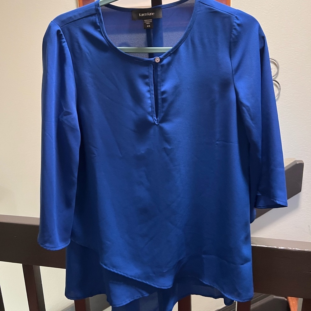 Karen Kane Women's Royal Blue Blouse #551